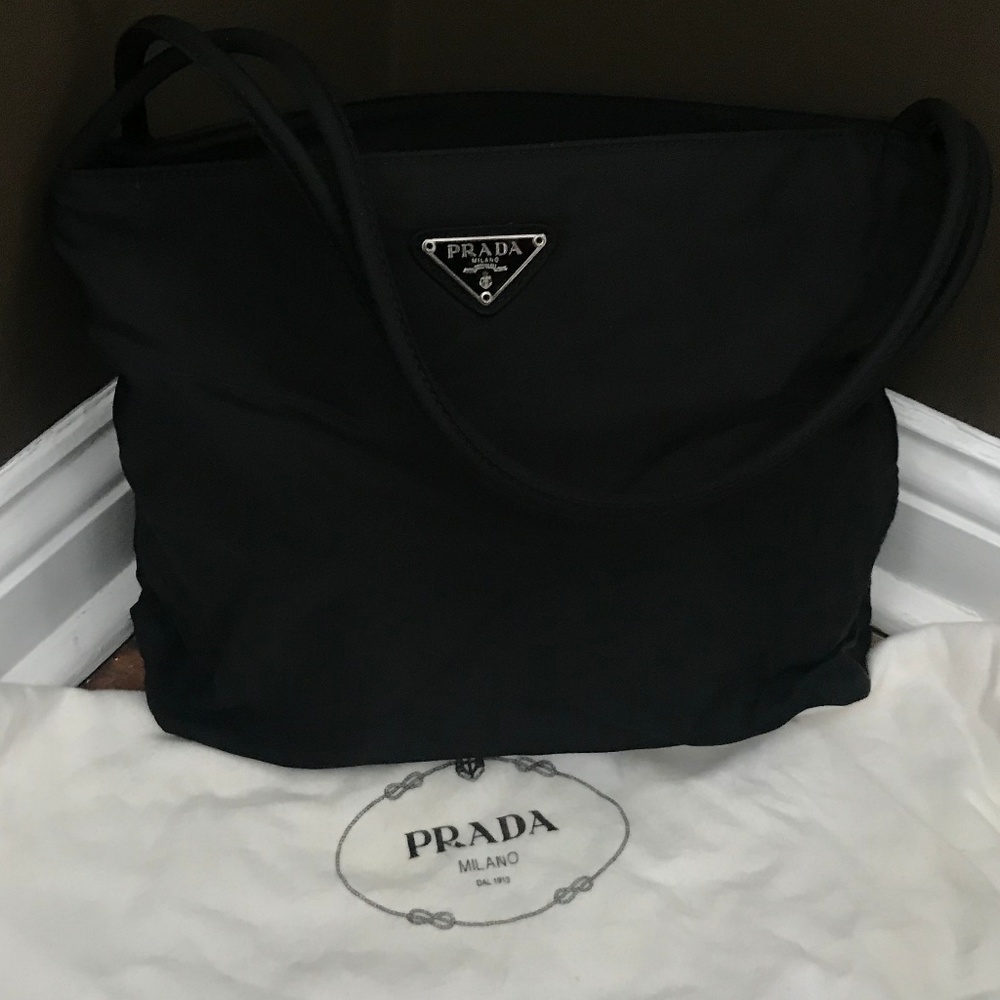 Prada Black Nylon Shoulder Bag